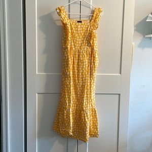 Yellow and White Maxi Dress, Who What Wear - Medium (A New Day)